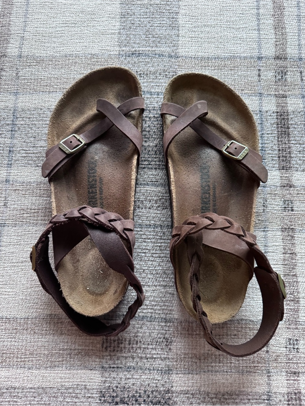 RARE Birkenstock Yara Braided Ankle Strap Sandals - Picture 8 of 8
